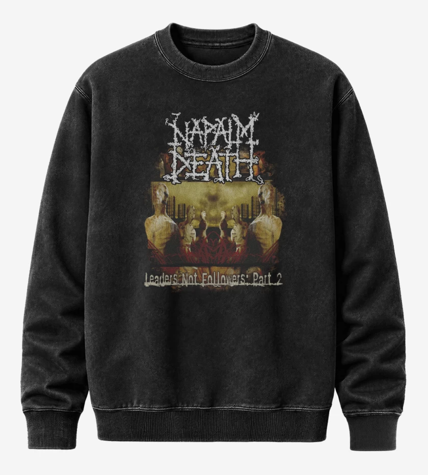 Poleron Polo Acid Wash Negro de Napalm Death Leaders Not Followers: Part 2