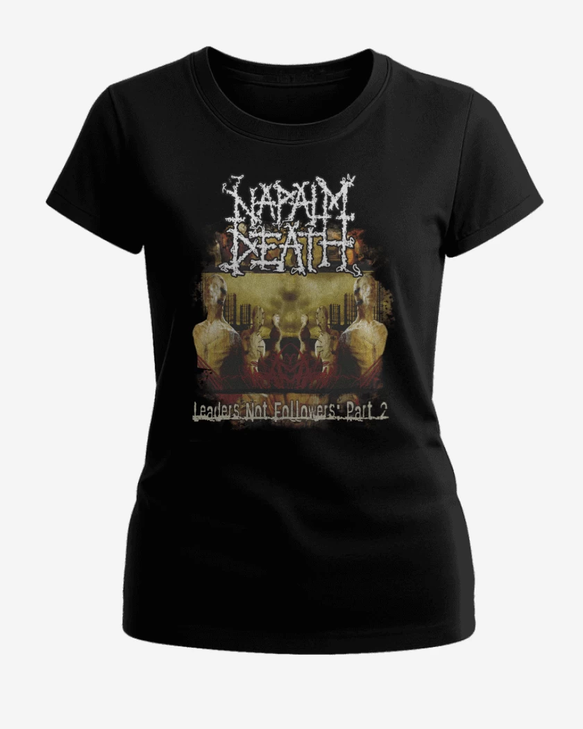 Polera de Mujer Negro de Napalm Death Leaders Not Followers: Part 2