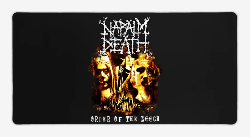 Mouse pad Gamer Negro de Napalm Death Order of the Leech