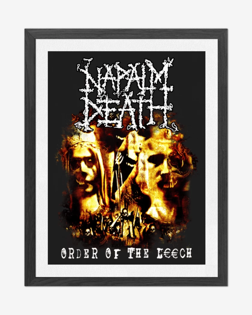 Cuadro decorativo Negro de Napalm Death Order of the Leech