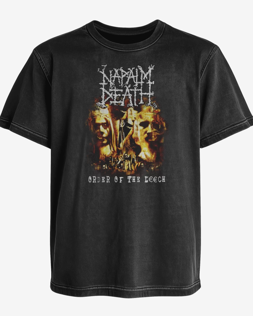 Polera desgastada Napalm Death Order of the Leech
