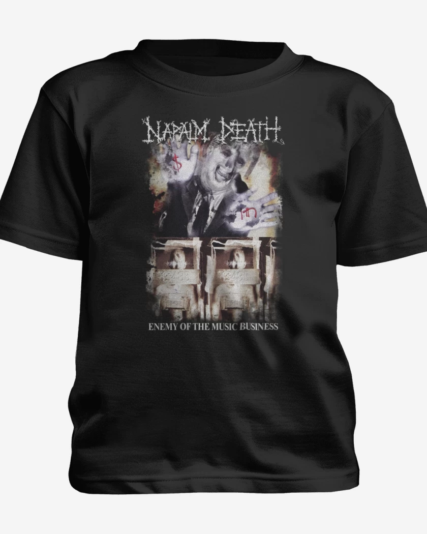 Polera de niño Negro de Napalm Death Enemy of the Music Business
