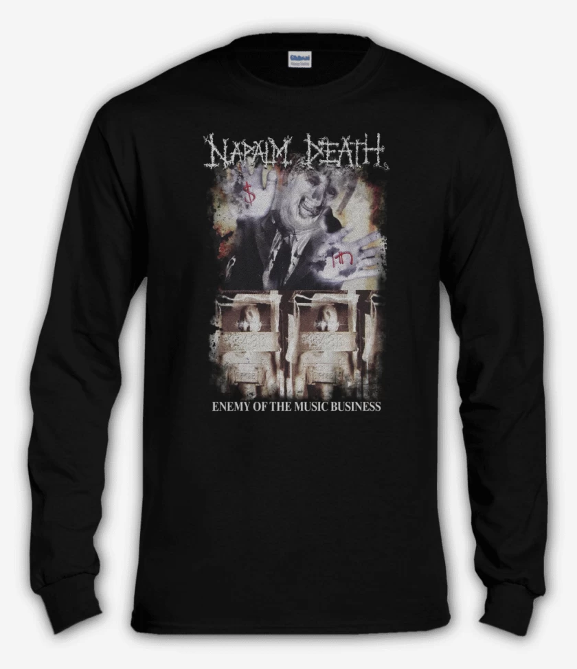 Polera manga larga Negro de Napalm Death Enemy of the Music Business