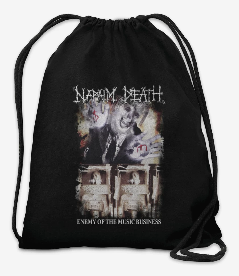 Mochila Negro de Napalm Death Enemy of the Music Business