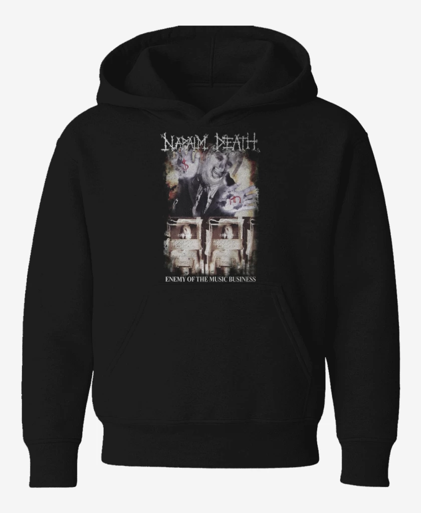 Poleron de niño Negro de Napalm Death Enemy of the Music Business