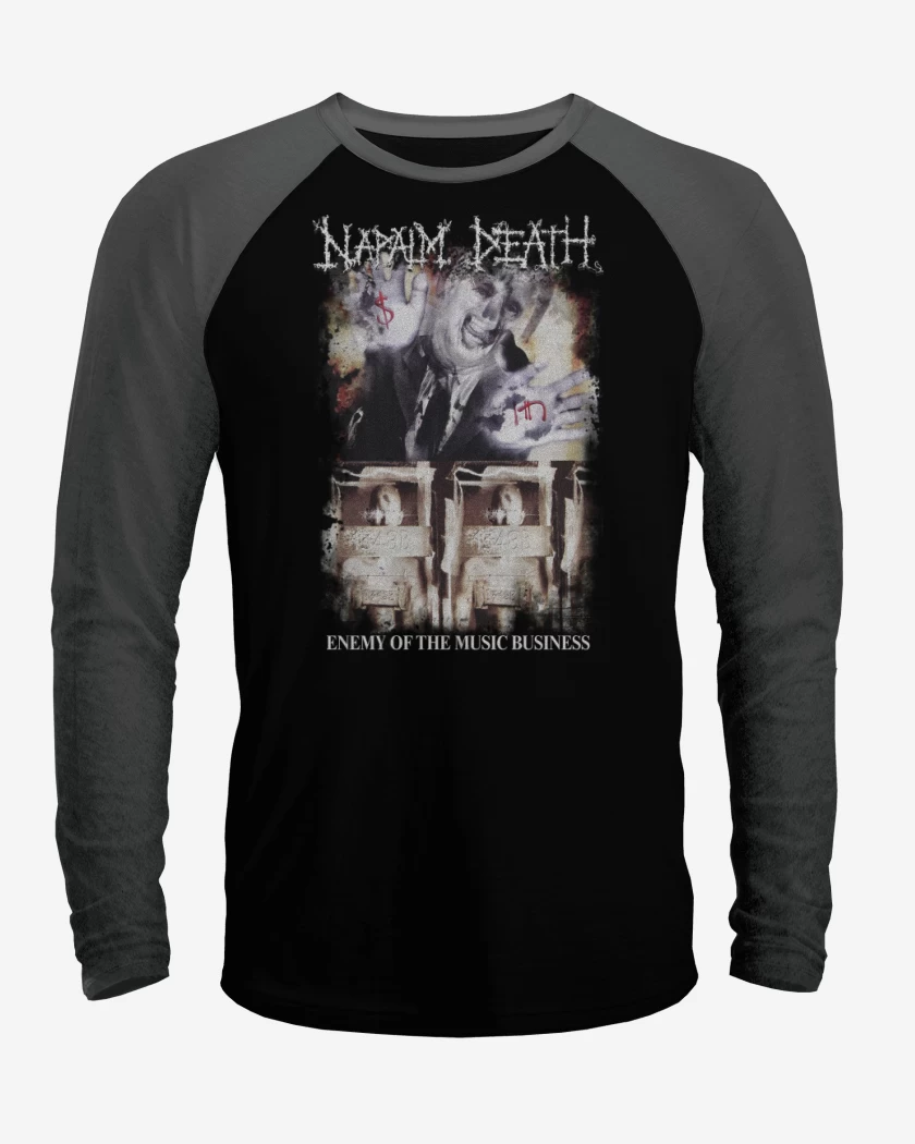 Polera Raglan Napalm Death Enemy of the Music Business