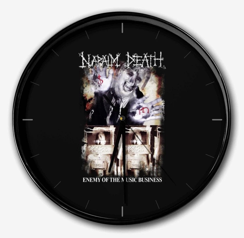 Reloj Negro de Napalm Death Enemy of the Music Business