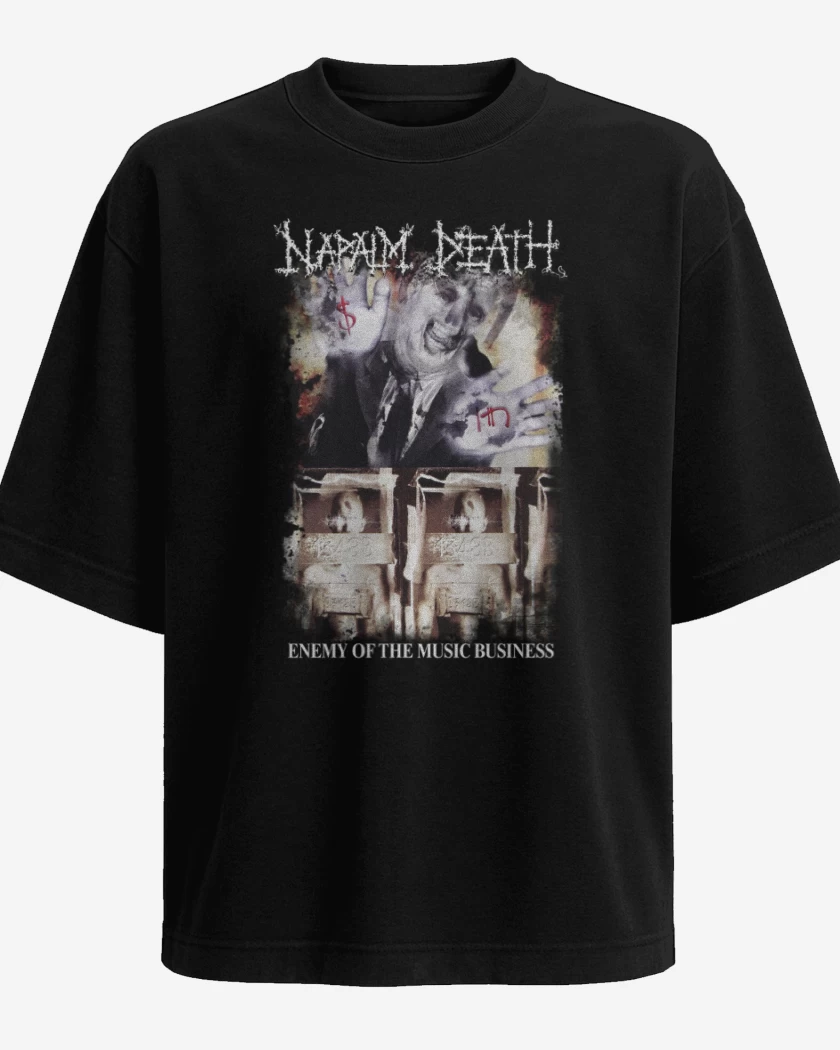 Polera Oversize Napalm Death Enemy of the Music Business