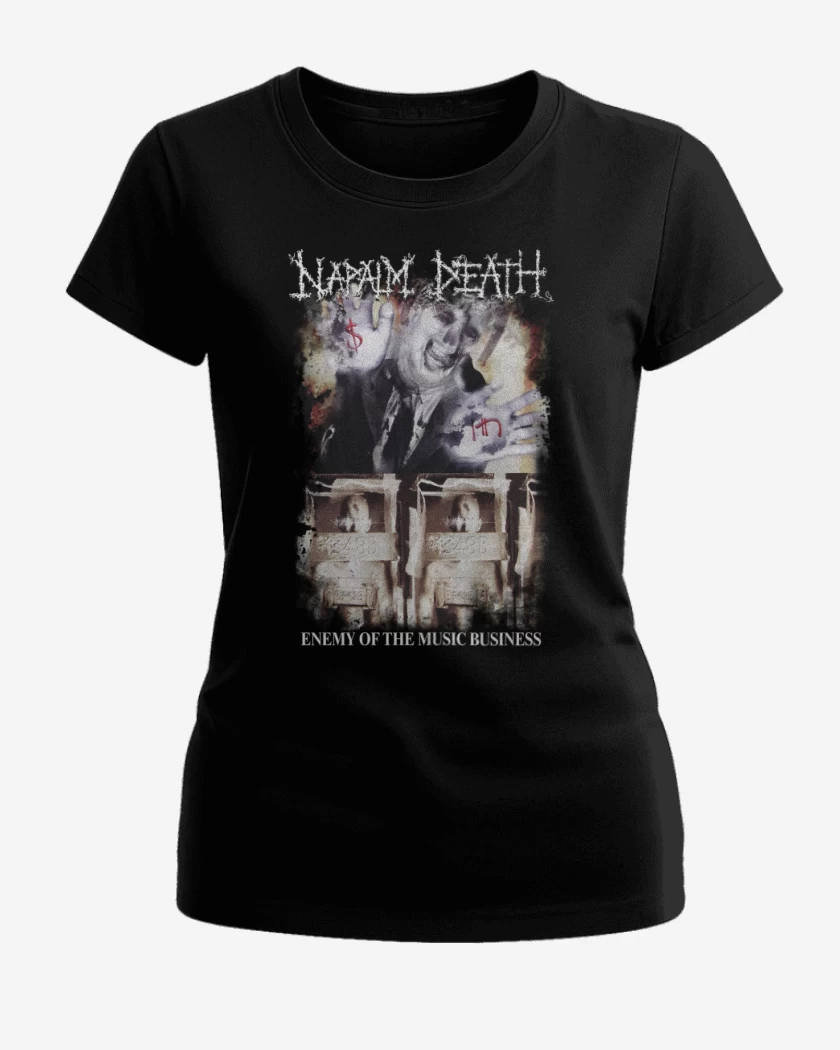 Polera de Mujer Negro de Napalm Death Enemy of the Music Business