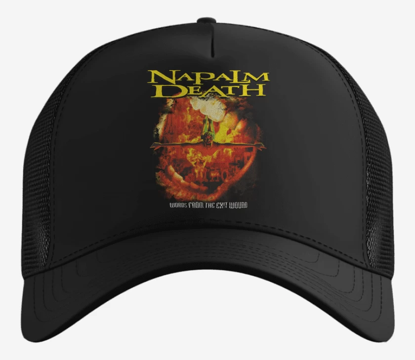 Gorro Negro de Napalm Death Words From The Exit Wound