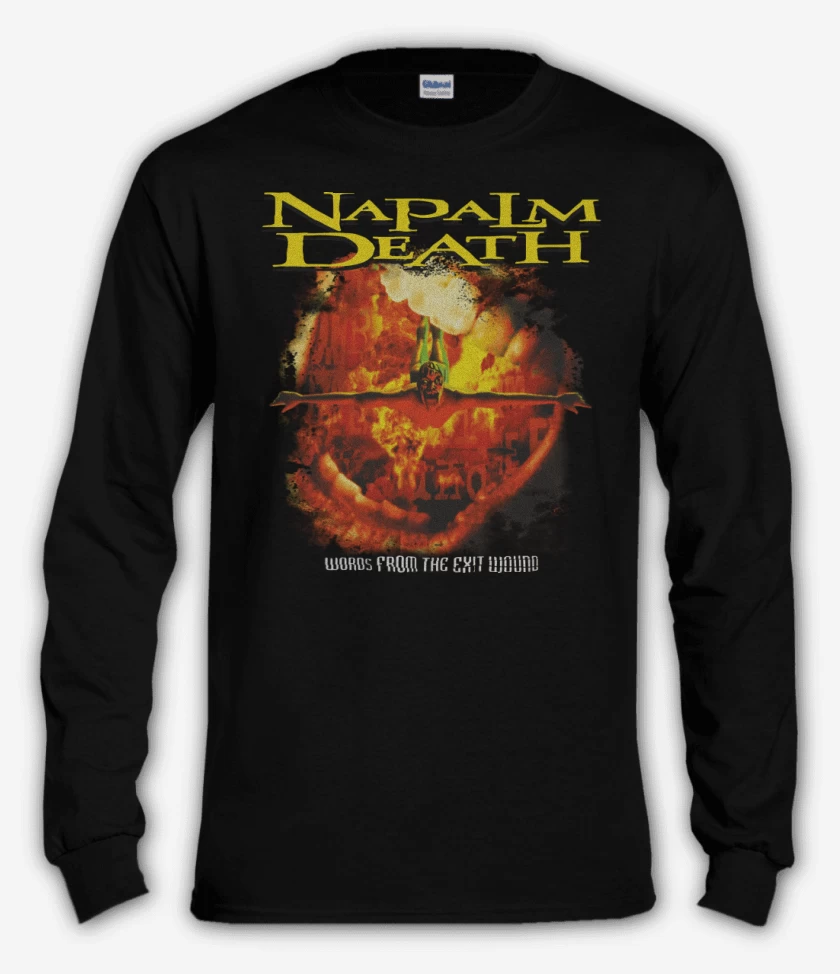Polera manga larga Negro de Napalm Death Words From The Exit Wound