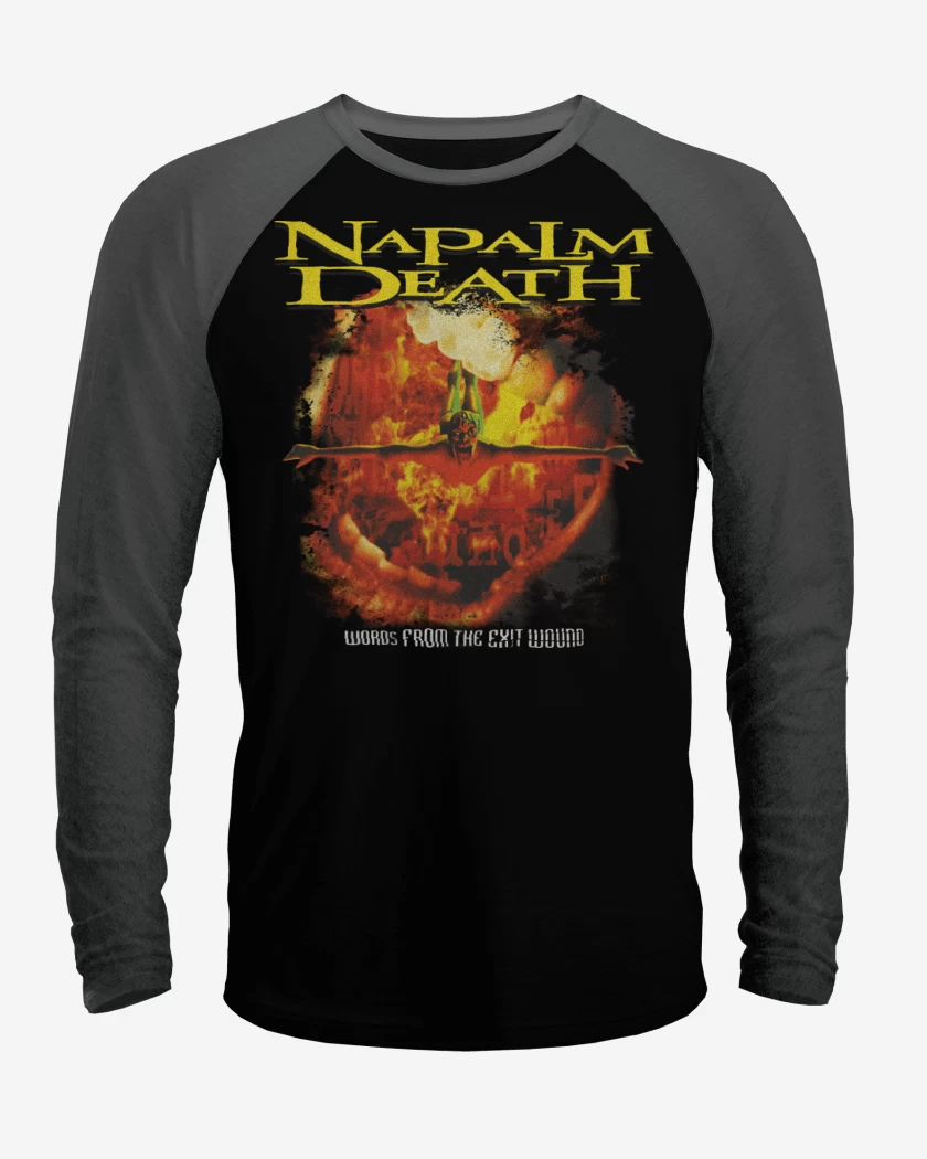 Polera Raglan Napalm Death Words From The Exit Wound