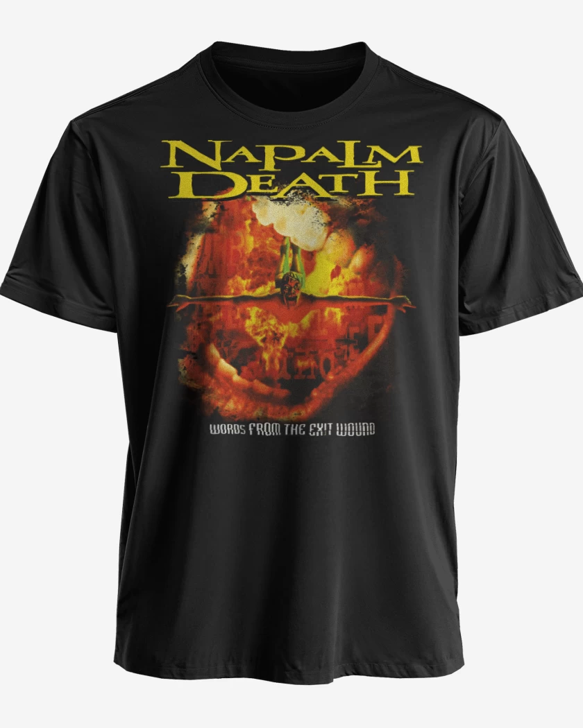 Polera premium Negro de Napalm Death Words From The Exit Wound