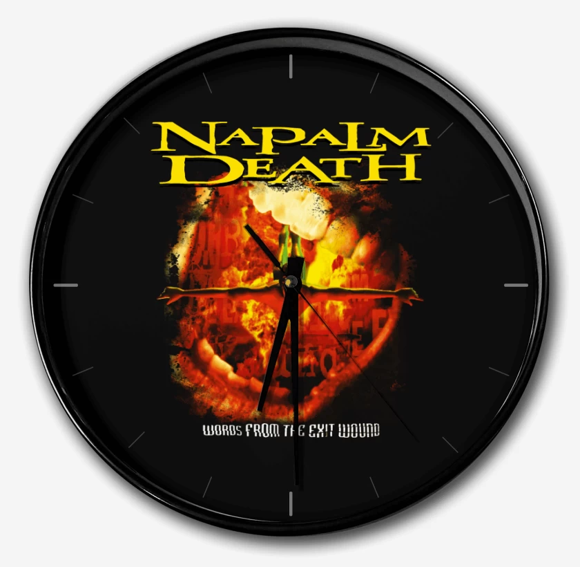 Reloj Negro de Napalm Death Words From The Exit Wound