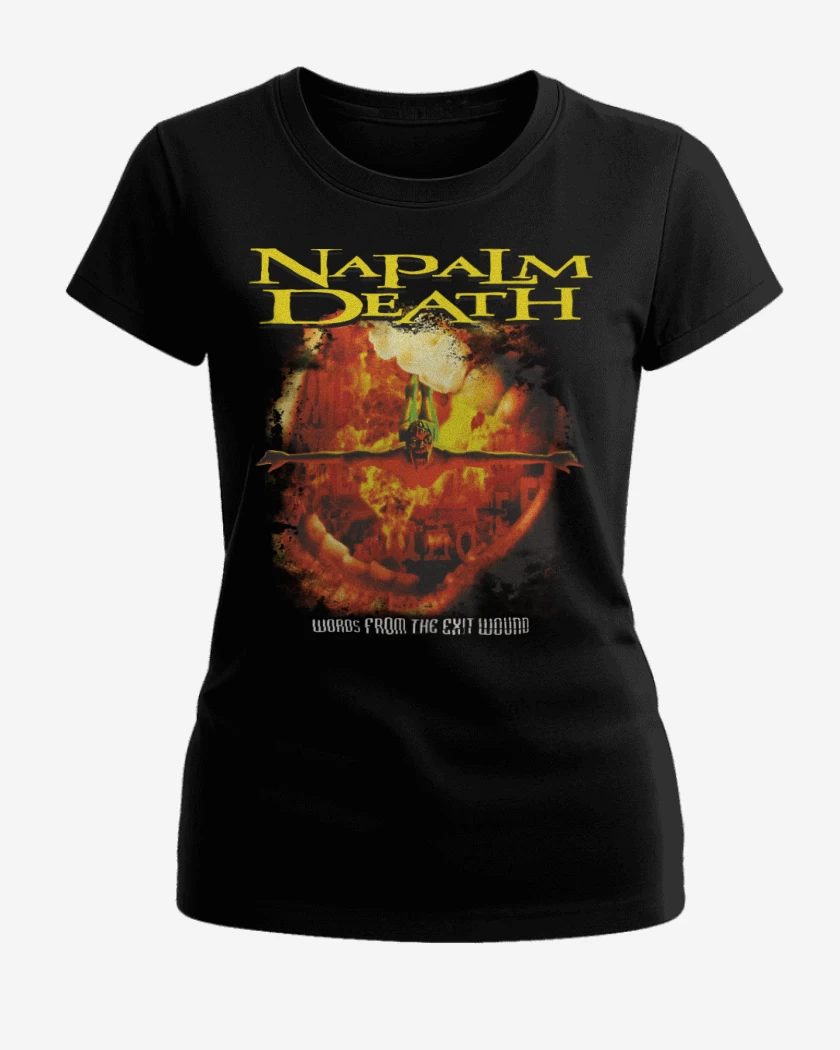 Polera de Mujer Negro de Napalm Death Words From The Exit Wound