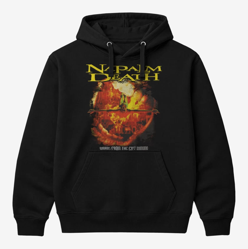 Polerón Canguro Negro de Napalm Death Words From The Exit Wound