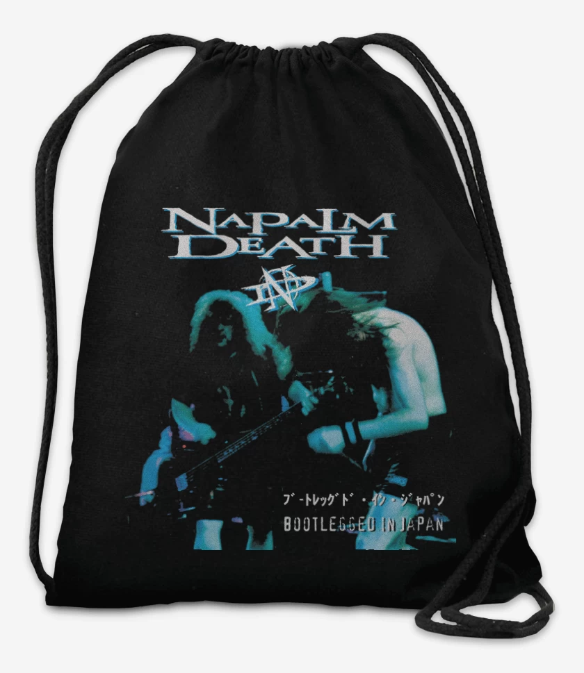 Mochila Negro de Napalm Death Bootlegged in Japan