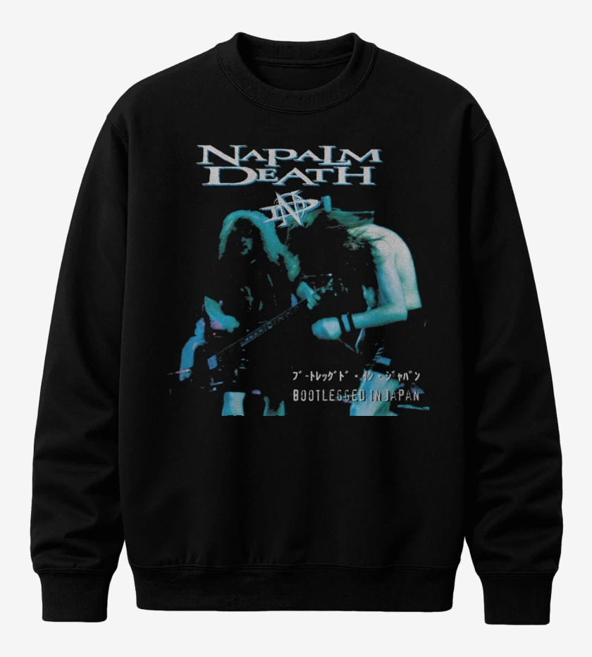 Poleron polo Napalm Death Bootlegged in Japan