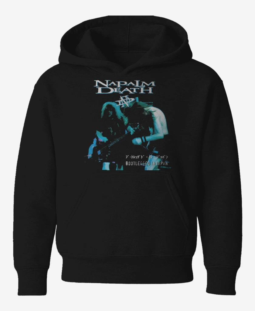 Poleron de niño Negro de Napalm Death Bootlegged in Japan