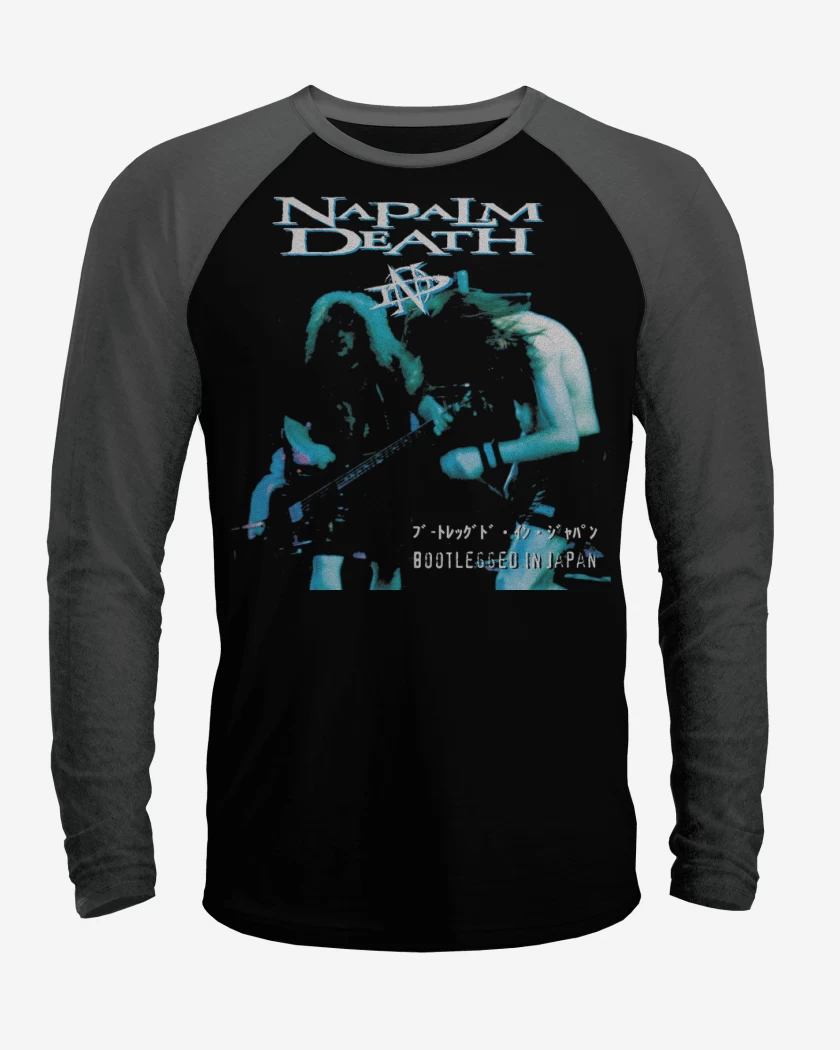 Polera Raglan Napalm Death Bootlegged in Japan