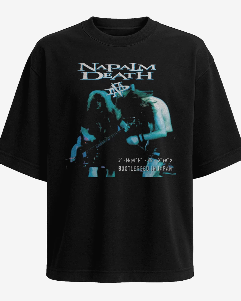 Polera Oversize Napalm Death Bootlegged in Japan