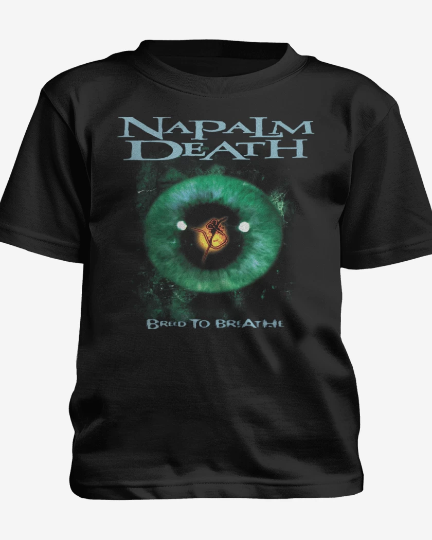 Polera de niño Negro de Napalm Death Breed to Breathe