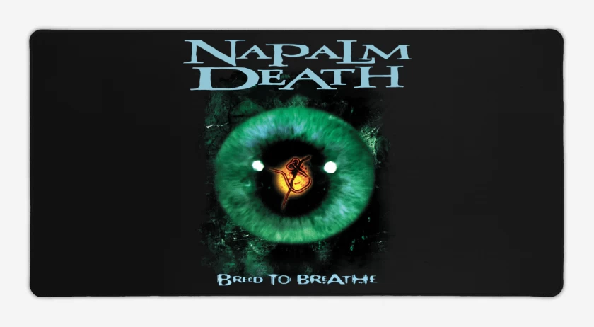 Mouse pad Gamer Negro de Napalm Death Breed to Breathe