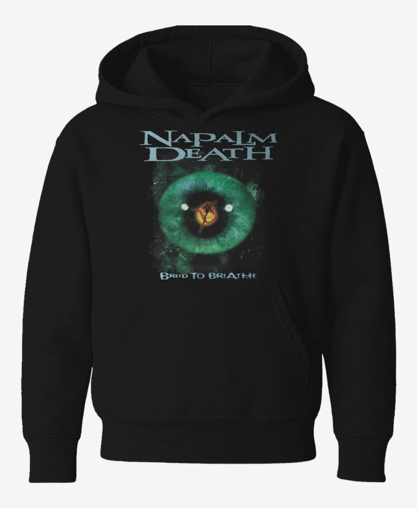 Poleron de niño Negro de Napalm Death Breed to Breathe