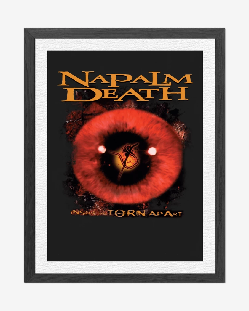 Cuadro decorativo Negro de Napalm Death Inside the Torn Apart