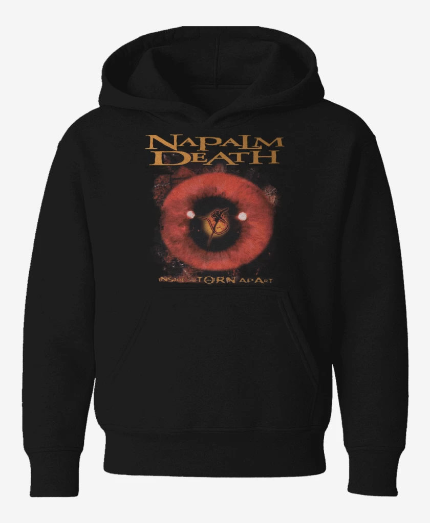 Poleron de niño Negro de Napalm Death Inside the Torn Apart