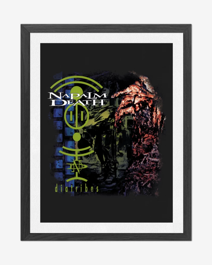 Cuadro decorativo Negro de Napalm Death Diatribes