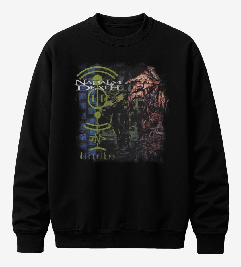 Poleron polo Negro de Napalm Death Diatribes
