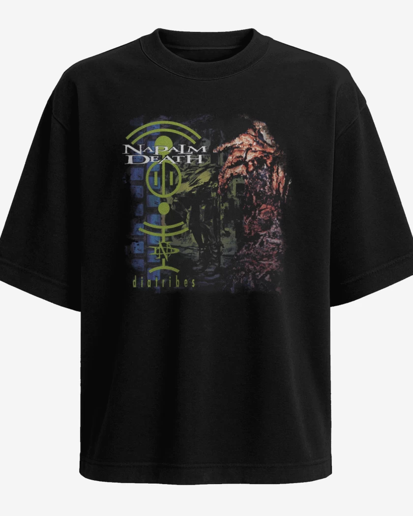 Polera Oversize Napalm Death Diatribes