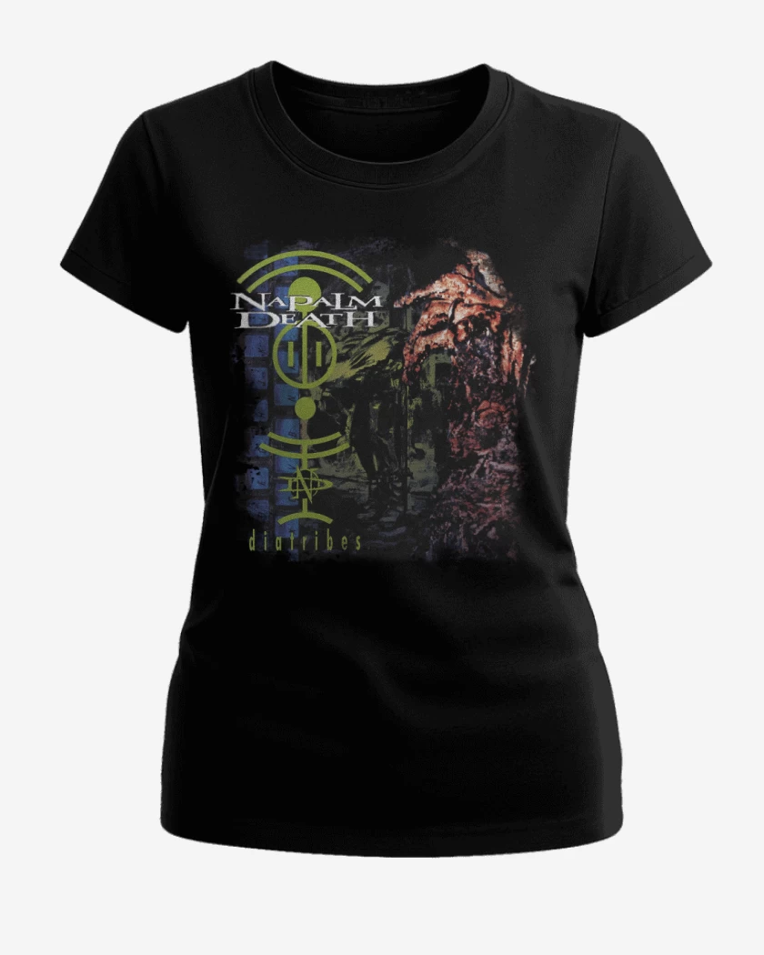Polera de Mujer Negro de Napalm Death Diatribes