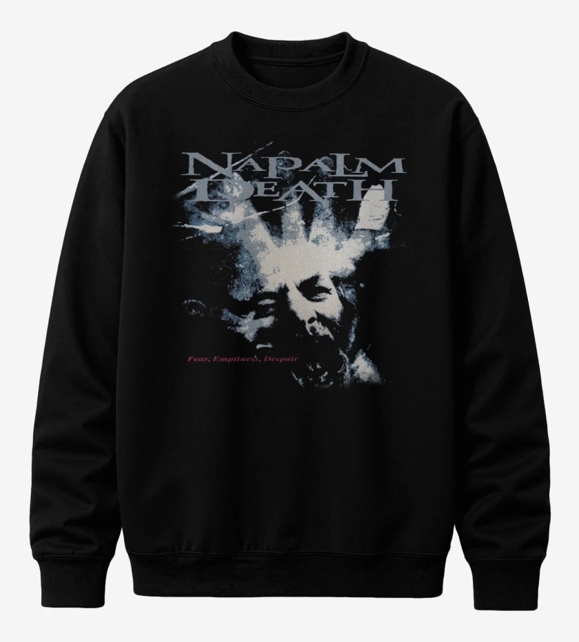 Poleron polo Negro de Napalm Death Fear Emptiness Despair