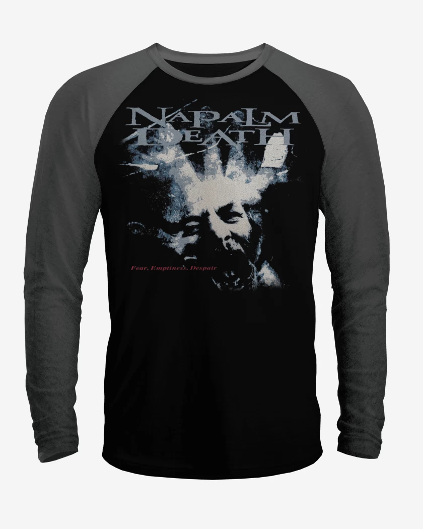 Polera Raglan Napalm Death Fear Emptiness Despair