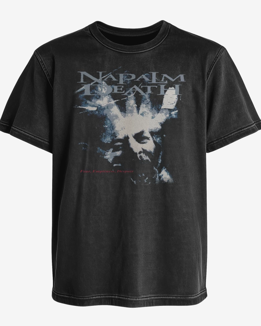 Polera desgastada Napalm Death Fear Emptiness Despair