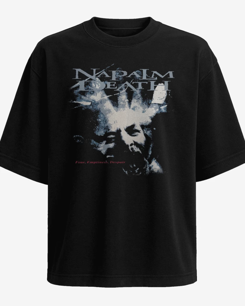 Polera Oversize Napalm Death Fear Emptiness Despair