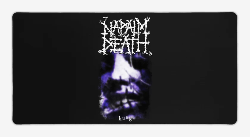 Mouse pad Gamer Negro de Napalm Death Hung