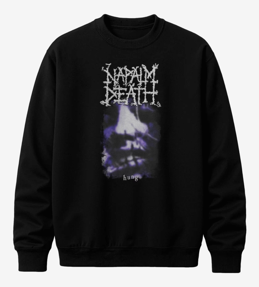 Poleron polo Negro de Napalm Death Hung