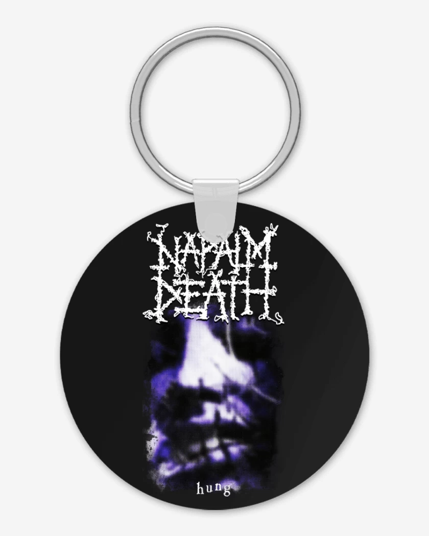 Llavero Negro de Napalm Death Hung