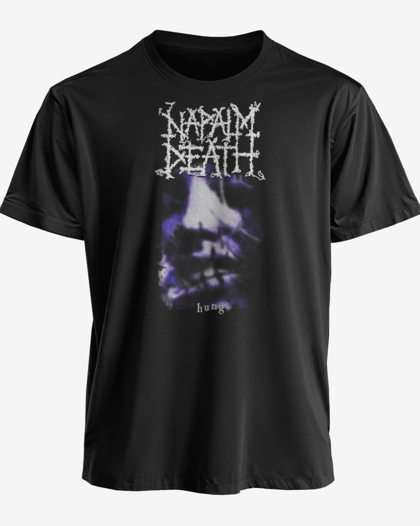 Polera premium Negro de Napalm Death Hung