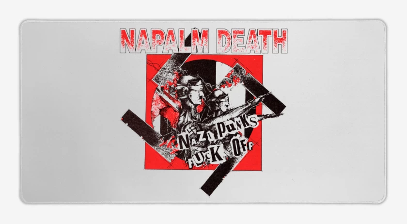 Mouse pad Gamer Napalm Death Fuck Off
