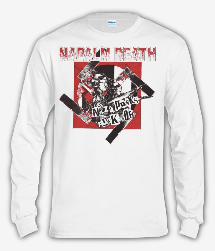 Polera manga larga Napalm Death Fuck Off