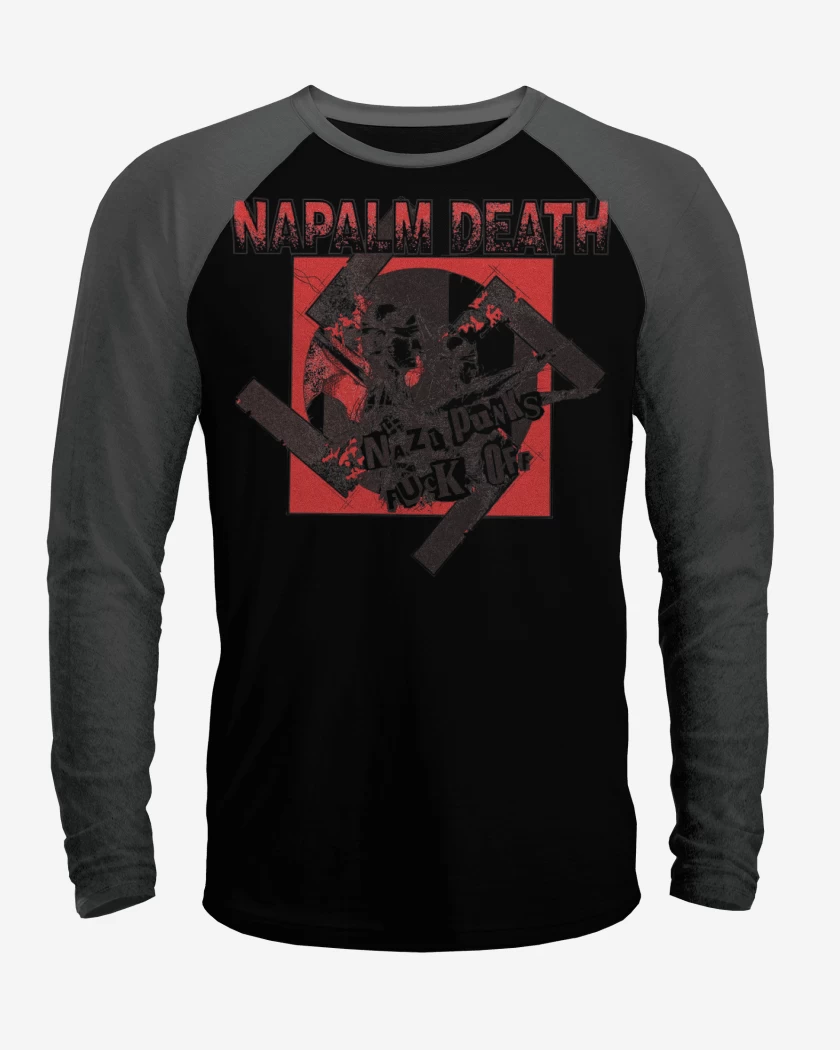 Polera Raglan Napalm Death Fuck Off