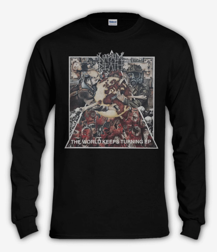 Polera manga larga Negro de Napalm Death The World Keeps Turning