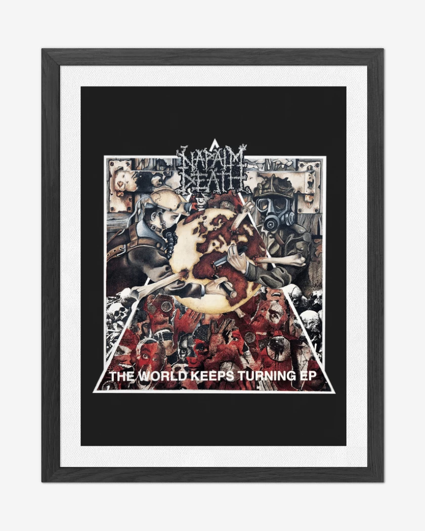 Cuadro decorativo Negro de Napalm Death The World Keeps Turning