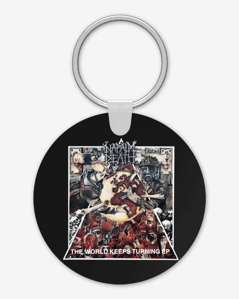Llavero Napalm Death The World Keeps Turning
