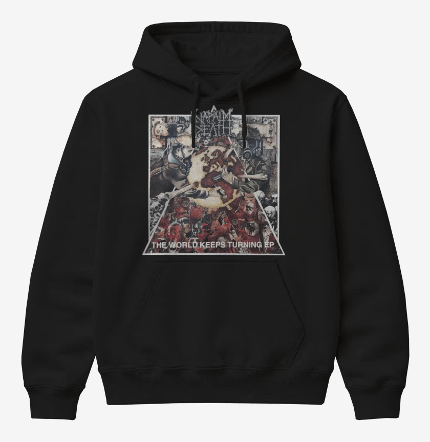 Poleron Canguro básico Napalm Death The World Keeps Turning