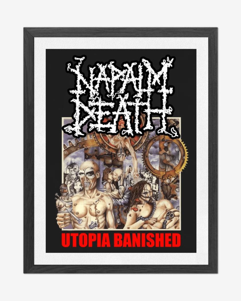 Cuadro decorativo Napalm Death Utopia Banished